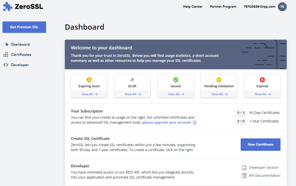 图片[2]-SSL For Free 提供免费90天SSL证书申请-特资啦！个人资源分享站