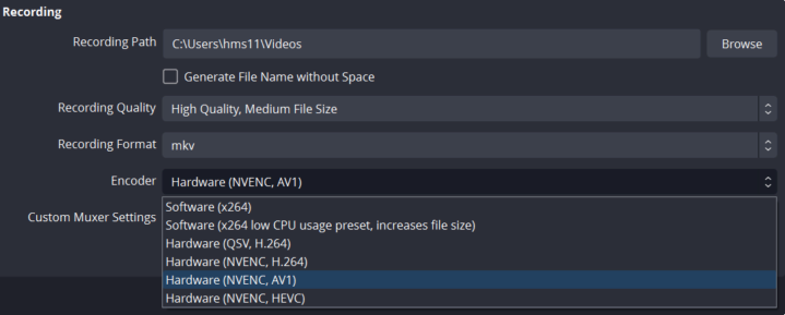 图片[2]-OBS Studio 29 Beta 也增加了对 Intel 和 AMD GPU 的 AV1 支持-特资啦！个人资源分享站