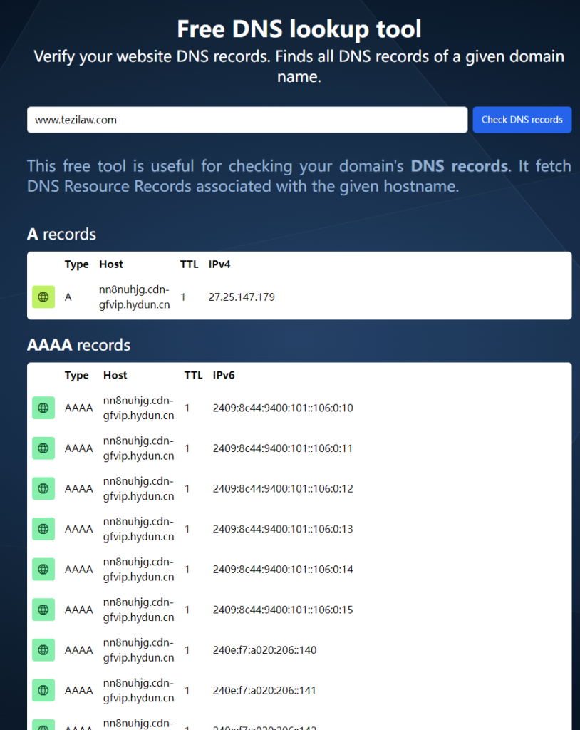 图片[3]-Testomato 国外免费DNS检查在线工具 可以在线检测多种DNS解析记录-特资啦！个人资源分享站